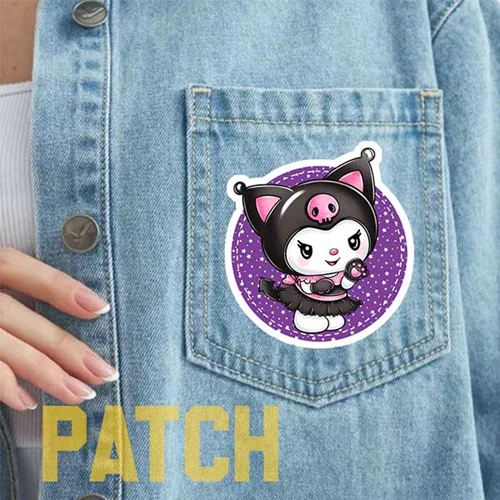 استیکر پارچه ای کرومی طرح 37