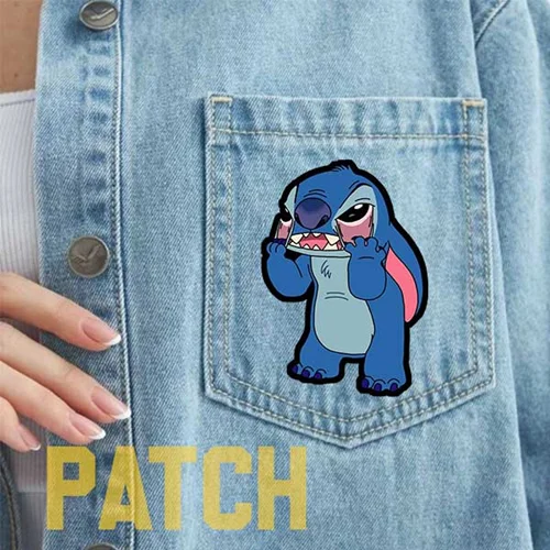 برچسب پارچه ای لباس طرح استیچ کد07