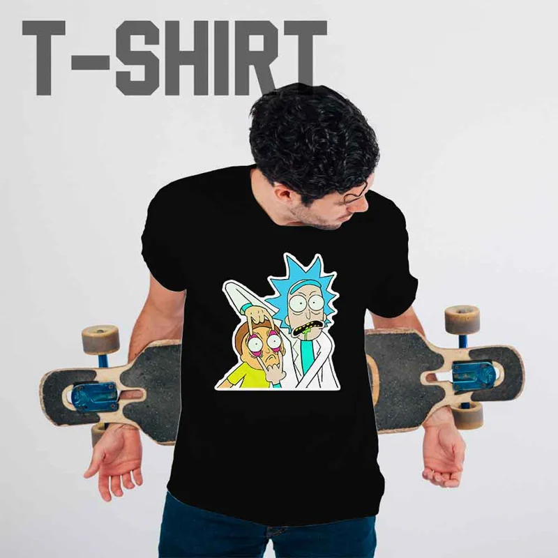 تی شرت طرح دکتر ریک و مورتی
